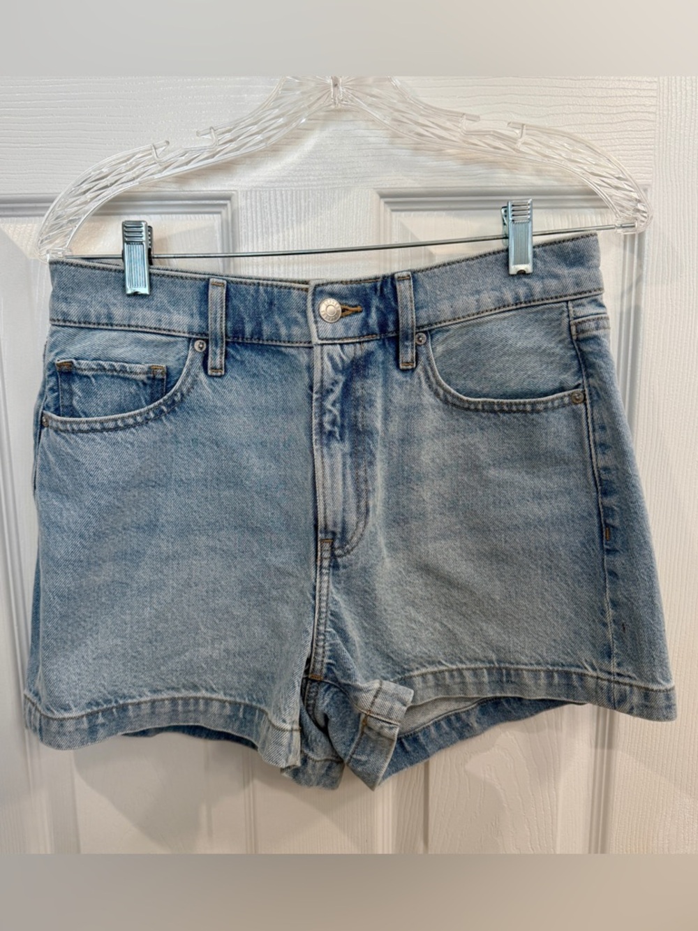 Express High Waisted Mom Jean Shorts